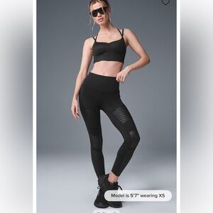 ALO moto black leggings